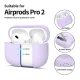 Силиконовый чехол Tech-Protect для Apple AirPods Pro 1 / 2 - фиолетовый