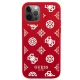 Guess Peony Collection silikona vāciņš Apple iPhone 12 Pro Max, sarkans