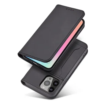 Magnet Card Case iPhone 13 Pro maciņš ar karšu turētāju Black