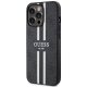 Guess iPhone 13 Pro Max Case 4G Printed Stripes MagSafe, Black