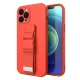 Samsung Galaxy S20 vāciņš ar aukliņu Rope Case, sarkans