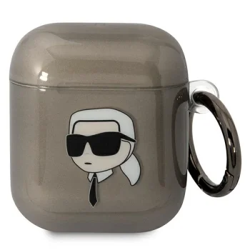Чехол Karl Lagerfeld Karl's Head для Apple AirPods 1 / 2, черный