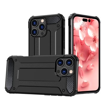 Hybrid Armor iPhone 16 Pro Max vāciņš - melns | Case Black