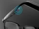Умные Bluetooth-очки с динамиками и солнцезащитной накладкой, черные