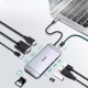 Choetech HUB-M15 9-in-1 USB-C Hub (HDMI, VGA, RJ45, SD/TF), Gray