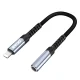 BWOO BZ48 Lightning uz 3.5mm AUX audio adapteris, Melns
