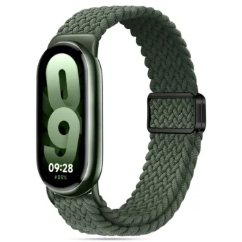 TECH-PROTECT NYLONMAG XIAOMI SMART BAND 8 / 9 NFC MEDNIEKU ZAĻŠ | HUNTER GREEN