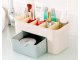 Makeup Organizer for Cosmetics and Jewelry with Drawer and Brush Holder, Green