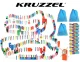 Kruzzel koka domino komplekts ar trasi, 1131 elements