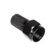 Maclean MCTV-903 F spraudnis RG6 un RG5.9 kabelim, 6.8 mm, niķelēts ar blīvi, melns