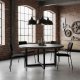 Velūra krēslu komplekts 4 gab. ModernHome ēdamistabai un viesistabai, melns