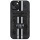 Guess 4G Stripes Case with MagSafe Wallet for iPhone 15, Black