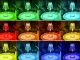 LED RGB galda naktslampiņa ar kristāla efektu un pulti, USB