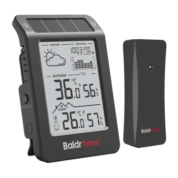 Метеостанция BALDRTHERM B0596WT2H2P-V1, черная