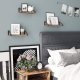 Floating Shelves Set of 3, Industrial Wall Shelves for Living Room Bedroom, Rustic Brown