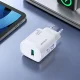 USB sienas lādētājs Joyroom JR-TF4 18W ar USB-C kabeli balts