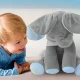Interactive Elephant Plush Toy with Sound and Flapping Ears