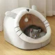 Домик-лежанка для кошек и собак L, серый