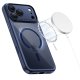 Tech-Protect Magpeak MagSafe CC vāciņš priekš iPhone 17 Pro Max — caurspīdīgs tumši zils | Phone Case Cover