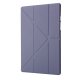 Samsung Galaxy Tab A8 10.5 (2021) (2022) (SM-X200/X205) V-fold Stand Silicone Book Case Cover, Purple | Vāks Maks...