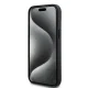 DKNY iPhone 15 Plus vāciņš Checkered Pattern & Printed Stripes, melns