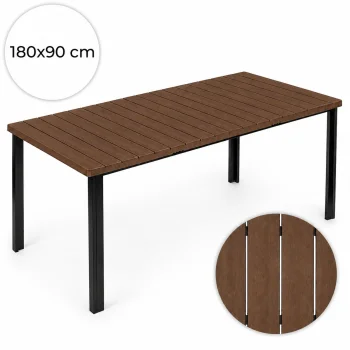Multigarden Liels dārza galds 180x90 cm brūns