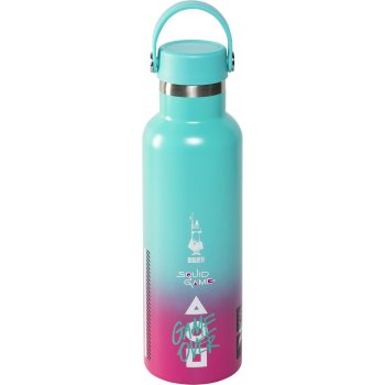 Bialetti Squid Game Thermo Flask 600ml, Turquoise/Pink