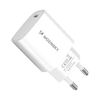 Сетевое зарядное устройство Wozinsky WGWCCW 20W USB-C - белое