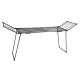 Massido Lydia izvelkams veļas žāvētājs, 27 m, melns