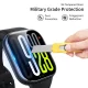 Tech-Protect Glass Fit+ aizsargstikls Huawei Watch Fit 4 Pro, 2 gab., caurspīdīgs