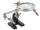 Helping Hand Soldering Stand with 2.5x Magnifier and Alligator Clips