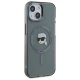 Karl Lagerfeld iPhone 15 Case HC MagSafe IML Metal K. Head, Black