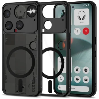 Чехол Tech-Protect MagMat MagSafe для Nothing Phone 3, черный/прозрачный