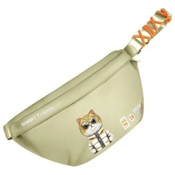 Сумка через плечо Nimmy Crossbody Cool&Cute 2.0 Cat, хаки