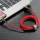 Baseus Cafule USB Apple iPhone Lightning Data Charging Cable, 1,5A 2m, Red | Lādētājvads Datu Pārraides Kabelis
