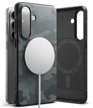 Ringke Onyx MagSafe vāciņš Samsung Galaxy S26, pelēks/melns