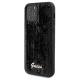 Чехол Guess для iPhone 12 / 12 Pro Sequin Script Metal, черный