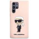 Samsung Galaxy S23 Ultra (SM-S918) Karl Lagerfeld Silicone Ikonik Case Cover (KLHCS23LSNIKBCP), Pink | Чехол...