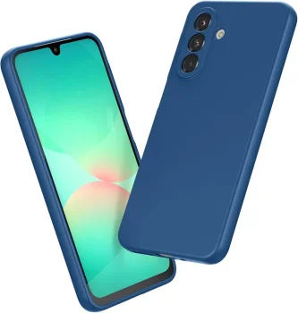 Samsung Galaxy S26 (SM-S942B/DS) Matt Silicone Color Case Cover, Blue | Чехол Обложка Бампер...