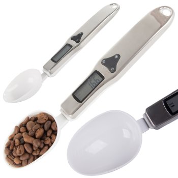Precise Digital Kitchen Spoon Scale with LCD Display, 500g, white