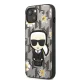 Чехол Karl Lagerfeld для iPhone 13 Monogram Iconic Karl Grey