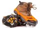 Ice Cleats for Shoes and Boots, Anti-Slip Traction Grips for Hiking, 36-40, Orange