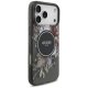 Guess IML Flowers Pearl Strap MagSafe vāciņš iPhone 17 Pro Max — melns | Phone Case Cover