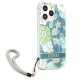 Guess iPhone 13 Pro Max vāciņš Flower Strap Zaļš
