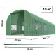 Plonos 4973-B dārza plēves siltumnīca 2.5 x 4 m (10 m²), zaļa