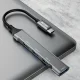Разветвитель Dudao A16T 4-in-1 USB-C на 4x USB-A, Черный