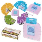 Educational cards for reading and learning English words + card reader, 112 pcs, pink