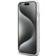 Guess iPhone 15 Plus vāciņš IML 4G Gold Stripe, brūns