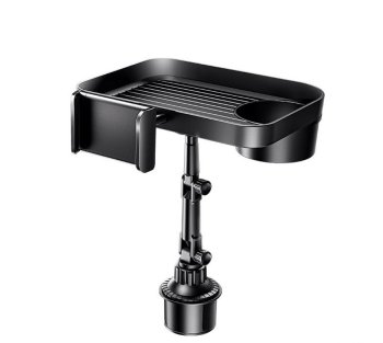 Car Cup Holder Phone Mount REMAX RM-C48 with Food and Drink Tray, Black