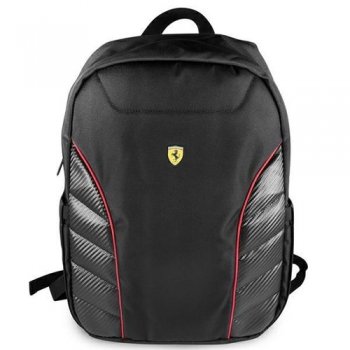 Ferrari Scuderia Fesrbbpsic15re New Edition Mugursoma 16", melns | Backpack Bag Rucksack